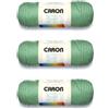 Caron Simply Soft Sage - Gomitolo di filato acrilico, 3 confezioni da 170 g, 4 medi (pettinati), 300 m, per lavori a maglia/uncinetto