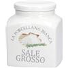 La Porcellana Bianca - Contenitore Coperto Deco Rock Salt, Nylon/A - Conserva, Barattoli e Contenitori - Barattoli Cucina - Porcellana - 1100 cc; 12x12xh13,5 cm