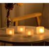 Nuptio Portacandele in Vetro Satinato 12 Pezzi, Portacandele Mini Tealight, Larghezza 4.3cm Altezza 3.9cm per Regali, Matrimoni, Bomboniere e Decorazioni per la Casa