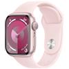 APPLE Smartwatch Apple Watch Series 9 GPS Cassa 41mm in Alluminio Rosa con Cinturino Sport S/M Rosa Confetto