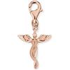 Engelsrufer Ciondolo da donna con angelo custode, simbolo in argento sterling, chiusura a moschettone, senza nichel, OneSize, Argento, Nessuna pietra preziosa