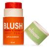 Enooso - Blush in crema stick per Guance Labbra e Occhi PESCA - Illuminante Viso Naturale Profumato e Nutriente con Miche - Glassy Make up 100% Vegan e Artigianale - Made in Italy