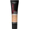 L'Oréal Paris Fondotinta Infaillible 32H Matte Cover, Make-Up dal Finish Matte Copertura Totale sulla Pelle, 145 Beige Rosé, 30 ml