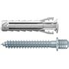 Fischer Tasselli SX Plus 6 DV con Doppia Vite per Collarini, Ideale per Tubi e Cavi, Include 100 Viti e 100 tasselli, 567630