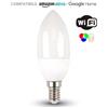 V-TAC LAMPADINA LED E14 4,8W RGB + BIANCO 3IN1 COMPATIBILE AMAZON ALEXA E GOOGLE HOM VT-5114-LED212754