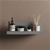 T&B Mensola da bagno portaoggetti in alluminio grigio opaco 30 cm | Tromso
