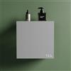 T&B Mensola da doccia portaoggetti in alluminio grigio opaco 25x25 cm | Flam