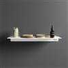 T&B Mensola da bagno in alluminio bianco opaco 20 cm | Bergen
