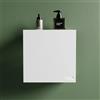 T&B Mensola da doccia portaoggetti in alluminio bianco opaco 25x25 cm | Flam