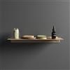 T&B Mensola da bagno in alluminio Beige con finitura opaca, dimensioni 20 cm | Bergen