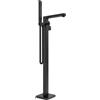 Parama Rubinetteria squadrata per vasca freestanding finitura nera opaca | Grace