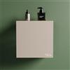 T&B Mensola da doccia portaoggetti in alluminio beige opaco 25x25 cm | Flam