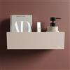 T&B Mensola doccia portaoggetti da 20cm in alluminio beige opaco | Alta