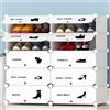 BAKAJI Scarpiera Modulare 10 Cubi Mobile Porta Scarpe Componibile 20 Paia Salvaspazio