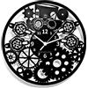 Instant Karma Clocks Orologio da Parete - Steampunk Retro Ingranaggi Idea Regalo 30cm Nero