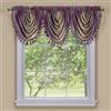 Achim Home Furnishings Ombre Waterfall Valance Aubergine