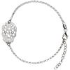 AKA Gioielli - Bracciale Ciondolo Teschio da Donna in Argento 925 Rodiato e Cristalli