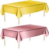 AIBAOBAO 2 Pezzi Tovaglia Lamina d'Oro Rosa, Tovaglia in Lamina d'Oro, Tovaglia 274x137 cm Rettangolo Tovaglia in Oro Metallico per Compleanno Festa Natale Decorazioni tavola Casa Articoli Feste