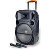 Extreme Sound CASSA PORTATILE RICARICABILE TROLLEY AMPLIFICATA 1000WATT BLUETOOTH RADIO USB XL