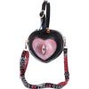 Kawaii-Story LB-6072-2 - Borsa a spalla gotica nera a forma di cuore, per Halloween, punk gotico, 16 cm, da donna, Colore: rosso