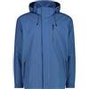 CMP, Giacca Uomo Con Cappuccio Zip E Ventilazione, Dusty Blue, 46