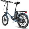 Fafrees F20 Light E Bicicletta pieghevole da 20 pollici con batteria da 36 V 14,5 AH, bicicletta elettrica da uomo, 250 W, 120 kg, max 25 km/h, Ebike Mountain bike (blu)