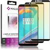 NALIA (2 Pezzi Vetro Temperato compatibile con OnePlus 5T, 9H Pellicola Protettiva Schermo Display Copertura, Smart-Phone Tempered-Glass Telefono Protezione Screen-Protector - Trasparente (Nero)