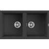 Elleci LGB45059 Lavello 2 vasche Sopratop 86 x 51 cm finitura Granitek Classic Antracite 59 Best 450