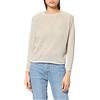 ONLY ONLRONYA Life L/S Back Pullover Knt Noos Maglione, Pumice Stone, M Regular Donna