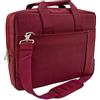 Atlantis Borsa notebook 15.6 pollici a tracolla modello K51, imbottitura interna, vano porta documenti, tasca esterna per accessori, fascia per aggancio Trolley Cinghia a tracolla, colore rosso.