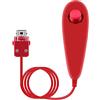 OSTENT Controller Nunchuck Cablato Basato sul Movimento per Nintendo Wii Console Video Game Colore Rosso