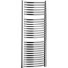 Lazzarini Radiatore termoarredo scaldasalviette curvo in acciaio cromato Lazzarini, modello Roma H: 1230mm - L: 500mm - I: 450mm - R: 400 Watt