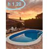 Piscina Adriatika Ovale 6,00 x 3,20 m - altezza 120 cm - 22 mc