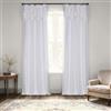 HPD Half Price Drapes Tende in finta seta Dupioni increspate per soggiorno, 127 x 213 cm (1 pannello), PDCH-KBS1-84-RU, ghiaccio