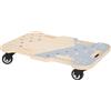 Rarewaves small foot Adventure 12244 Wooden Rolling Board with Rubberised Pulleys and Hand