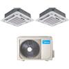 CLIMATIZZATORE DUAL CASSETTA 9+18 MIDEA DC INVERTER R-32 A++A+ WI FI READY M3OG-21HFN8-Q R-32 LINEA 2026