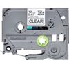 Brother TZe-131S Nastro Laminato Nero su Trasparente 12mm, 4mt. Gamma P-Touch