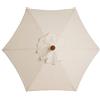 SUREN Ombrello di ricambio per ombrelloni, 6 costole, copertura di ricambio per ombrelloni da giardino, da esterno, da tavolo, da mercato, parte superiore di ricambio Sunbrella (solo baldacchino)