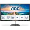 AOC V4 Q32V4 computer monitor 80 cm (31.5) 2560 x 1440 pixels 2K Ultra HD LED Black