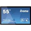 iiyama ProLite TF5539UHSC-B1AG monitor touch screen 139,7 cm (55") 3840 x 2160 Pixel Multi-touch Multi utente Nero TF5539UHSC-B1AG