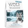 Wolf of Wilderness Free-Range-Meat Crocchette e Alimenti umidi per cani - 1 kg crocchette Junior Blue River- Pollo allevato all'aperto & Salmone