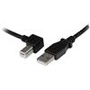 StarTech.com Cavo USB 2.0 A a B con angolare sinistro 2 m, M/M (USBAB2ML)