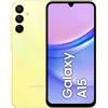 Samsung Galaxy A15, Smartphone Android 14, Display Super AMOLED 6.5 FHD+, 4GB RAM, 128GB, memoria interna espandibile fino a 1TB, Batteria 5.000 mAh, Yellow [Versione Italiana]