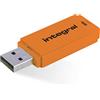 Integral Neon Orange Chiavetta USB 32 Giga - Flash Drive USB 3.0 SuperSpeed - Pennetta USB veloce