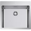 CM PRONTA CONSEGNA - SPEDIZIONE IMMEDIATA Lavello da Incasso 1 Vasca 50 x 51 cm Filotop Slim Acciaio Inox Satinato con Fascia Miscelatore IN-TECH MIX CM 017323.X2.01.2099