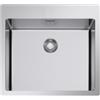 CM PRONTA CONSEGNA - SPEDIZIONE IMMEDIATA Lavello da Incasso 1 Vasca 55 x 51 cm Filotop Slim Acciaio Inox Satinato con Fascia Miscelatore IN-TECH MIX CM 017324.X2.01.2099