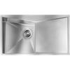 CM PRONTA CONSEGNA - SPEDIZIONE IMMEDIATA Lavello da Incasso 1 Vasca con Gocciolatoio 86 x 50 cm Slim Acciaio Inox Satinato Vasca a Sinistra SPACE CM 012863.S2.01.2033 012863SCSSP