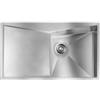 CM PRONTA CONSEGNA - SPEDIZIONE IMMEDIATA Lavello da Incasso 1 Vasca con Gocciolatoio 86 x 50 cm Slim Acciaio Inox Satinato Vasca a Destra SPACE CM 012863.D2.01.2033 012863DCSSP
