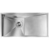 CM PRONTA CONSEGNA - SPEDIZIONE IMMEDIATA Lavello da Incasso 1 Vasca con Gocciolatoio 100 x 50 cm Slim Acciaio Inox Satinato Vasca a Sinistra SPACE CM 012866.S2.01.2033 012866SCSSP
