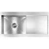 CM PRONTA CONSEGNA - SPEDIZIONE IMMEDIATA Lavello da Incasso 1 Vasca con Gocciolatoio Reversibile 100 x 52 cm Slim Acciaio Inox Satinato 2 Fori REVERS CM 012986.X2.01.2033 012986RCSSP